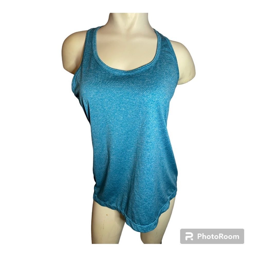 Spaulding Women’s Workout Razor Back Tank, Sea Blue, Size Medium